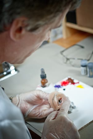 Medical Art Prosthetics practitioner Gregory G. Gion at work